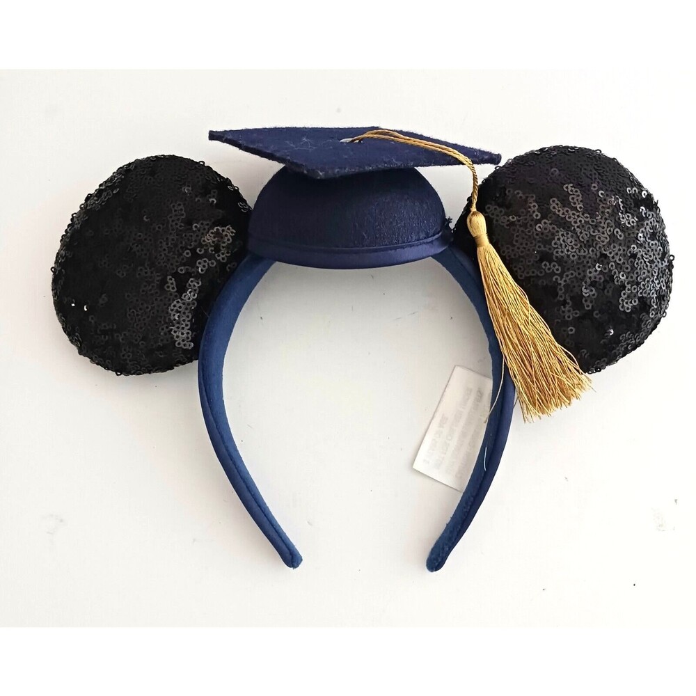 Disney Parks Minnie Ears Headband 2019 Graduation Mortarboard Hat w Tassel